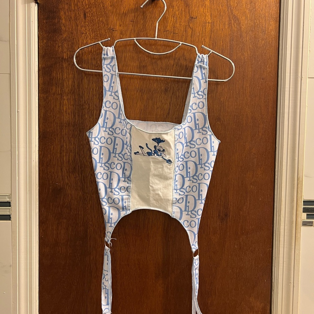Blue and White women’s One Piece